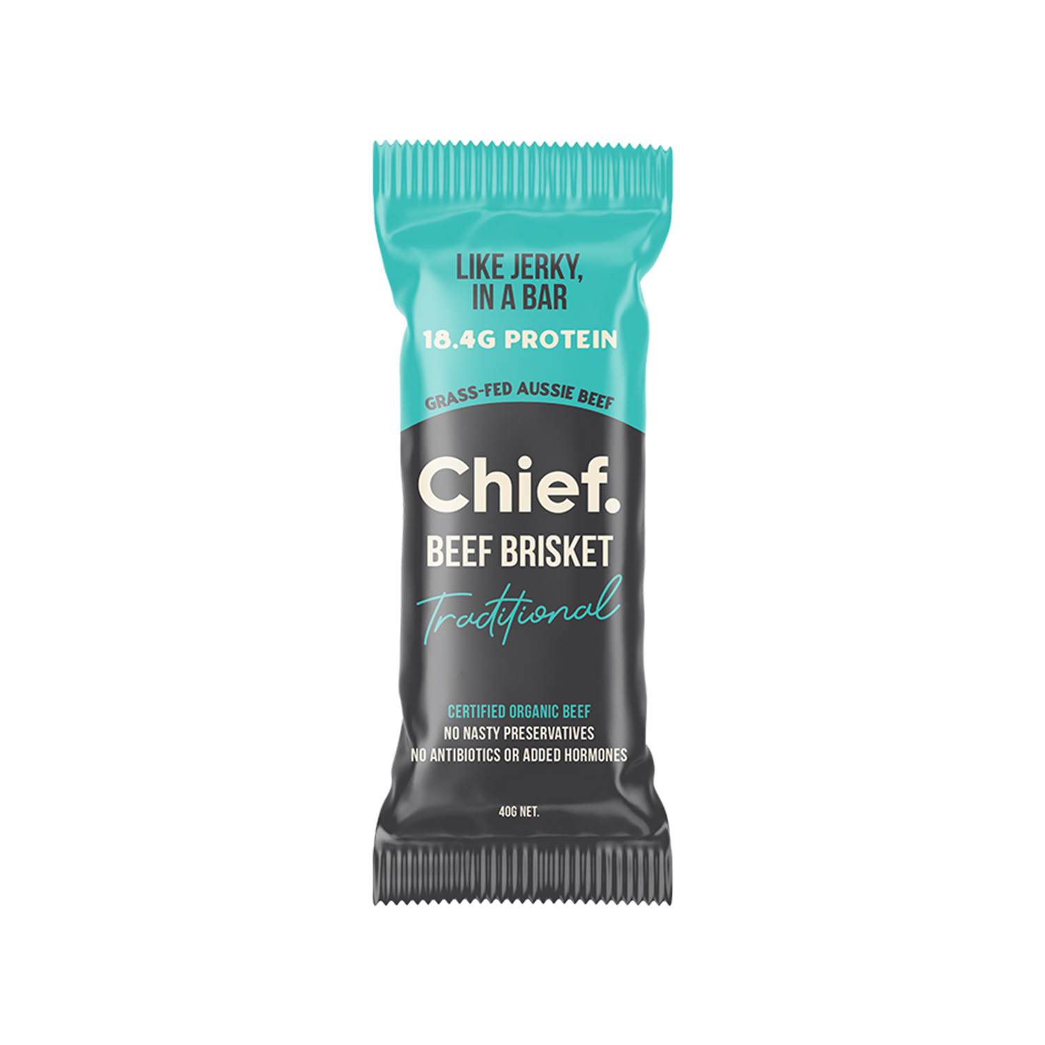 CHIEF NUTRITION GRASS-FED BEEF BAR - TRADITIONAL (40g)
