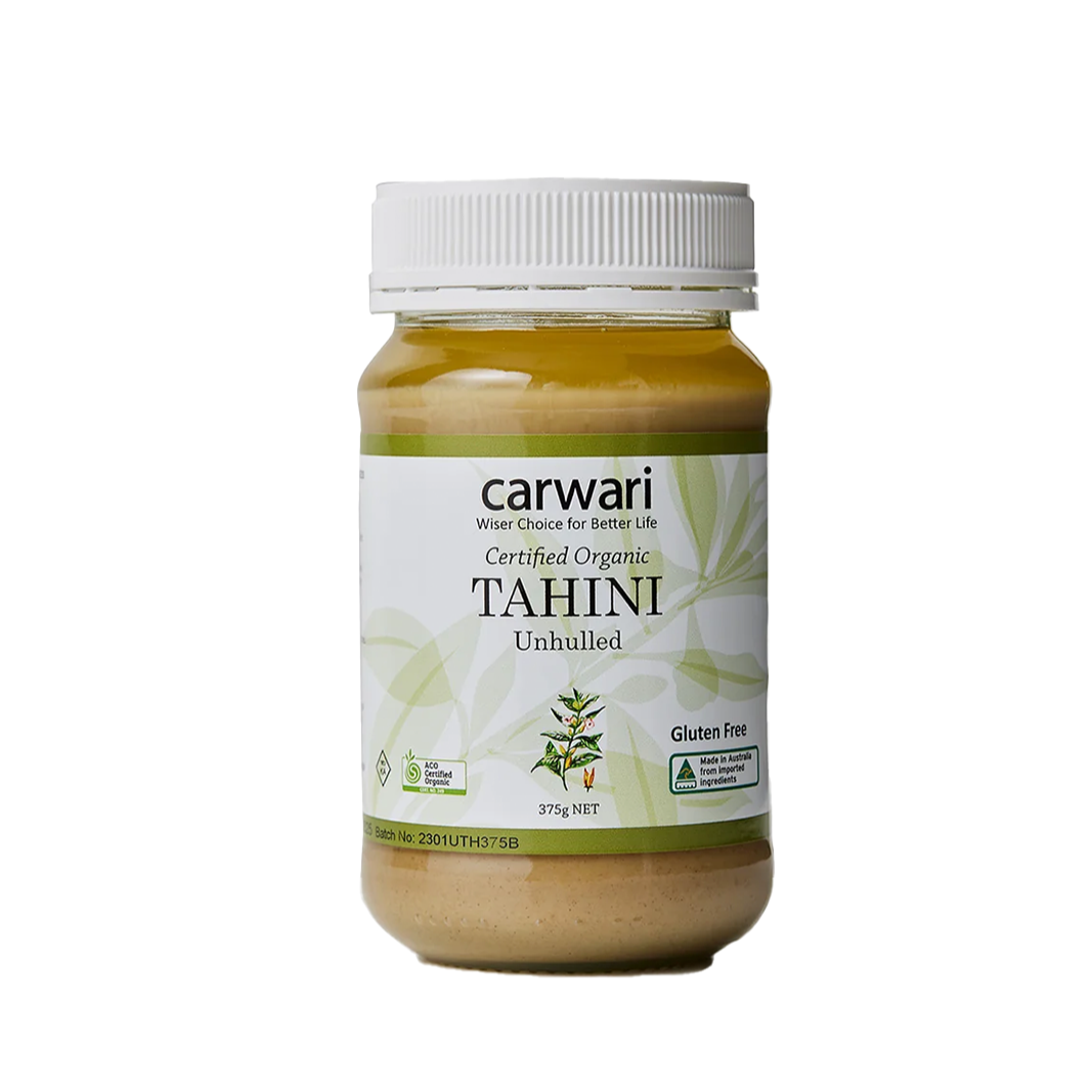 CARWARI ORGANIC TAHINI UNHULLED (375g)