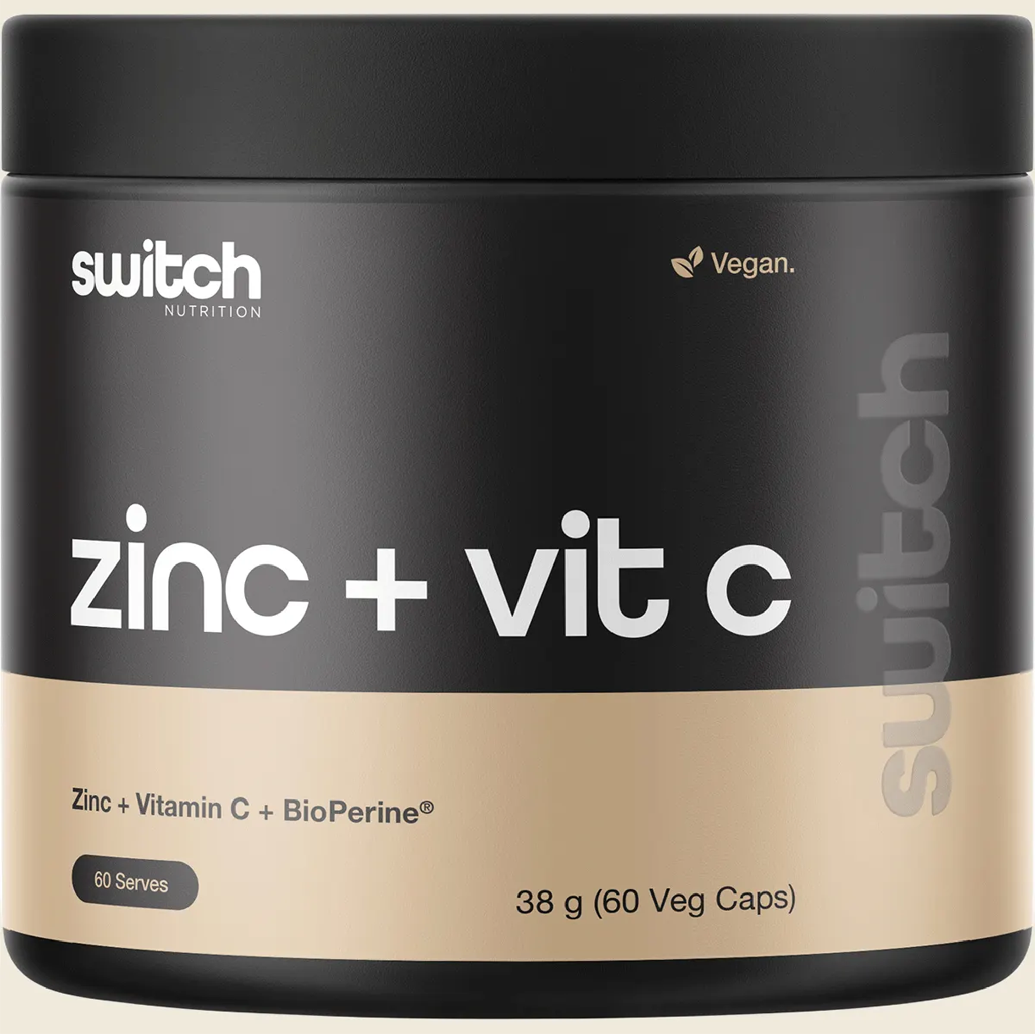 SWITCH NUTRITION ZINC + VITAMIN C (60 Caps)