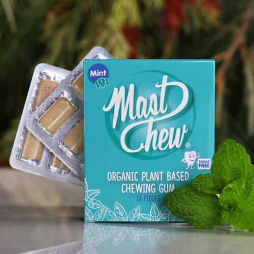 MAST CHEW ORGANIC CHEWING GUM SPEARMINT (16PK)