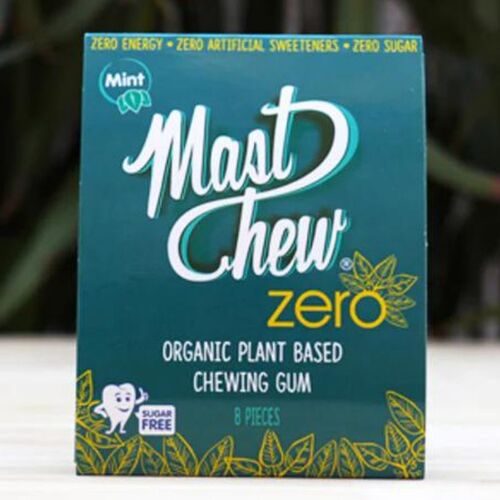 MAST CHEW ORGANIC CHEWING GUM ZERO SPEARMINT (8PK)