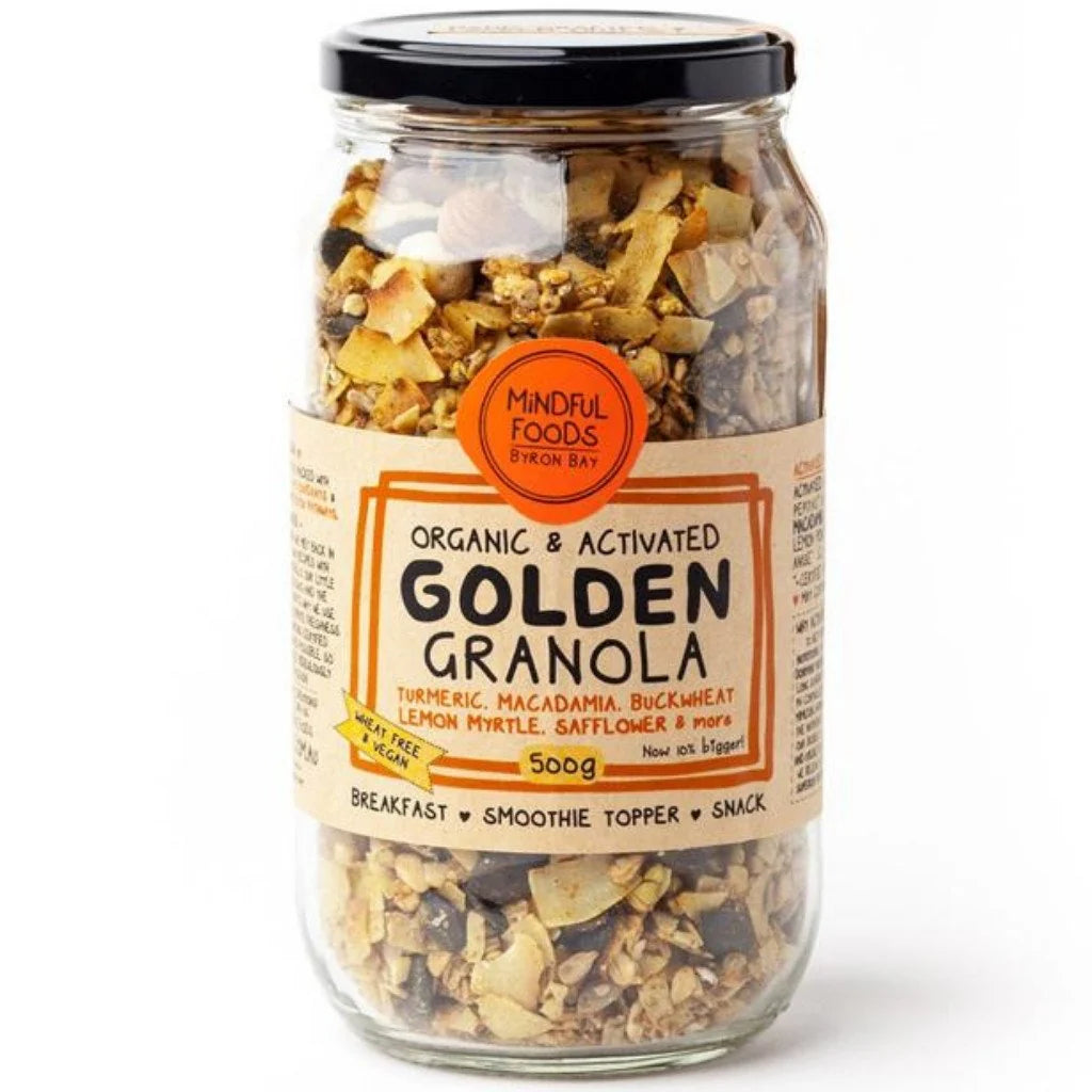 MINDFUL FOODS ORGANIC & ACTIVATED GOLDEN GRANOLA (500g)