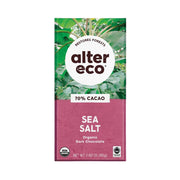 ALTER ECO ORGANIC DARK CHOCOLATE SEA SALT 70% (75g)