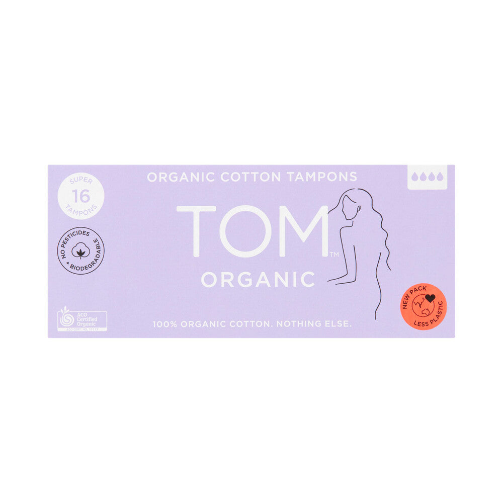 TOM ORGANIC SUPER TAMPONS (16PK)